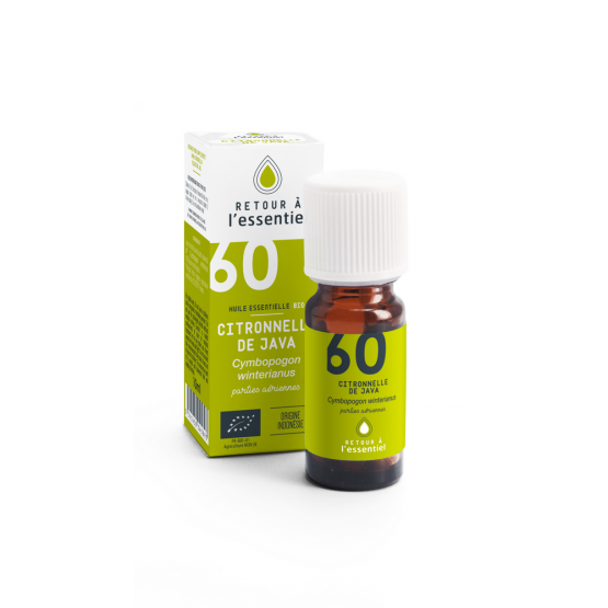 60 - Huile essentielle de CITRONNELLE DE JAVA Bio